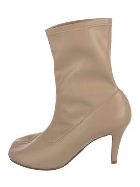 Maison Martin Margiela Beige Sock Ankle Boot with Mid Heel